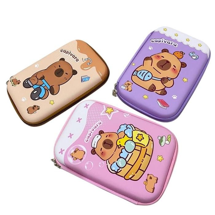 

[FREE GIFT] KOTAK PENSIL 3D TIMBUL CAPYBARA WADAH STATIONERY KOTAK PENSIL ANAK KARAKTER LUCU