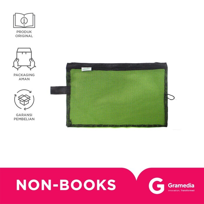 

TEMPAT PENSIL ESTUDEE RUBBER MESH CASE A4 GREEN