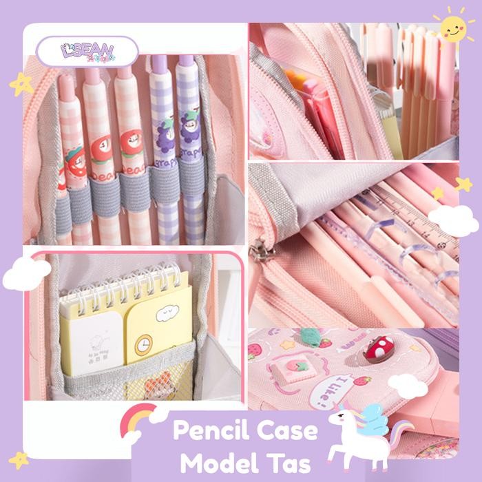 

PENCIL CASE HIASAN GLITTER KARAKTER 3D MODEL TAS LUCU KOREA
