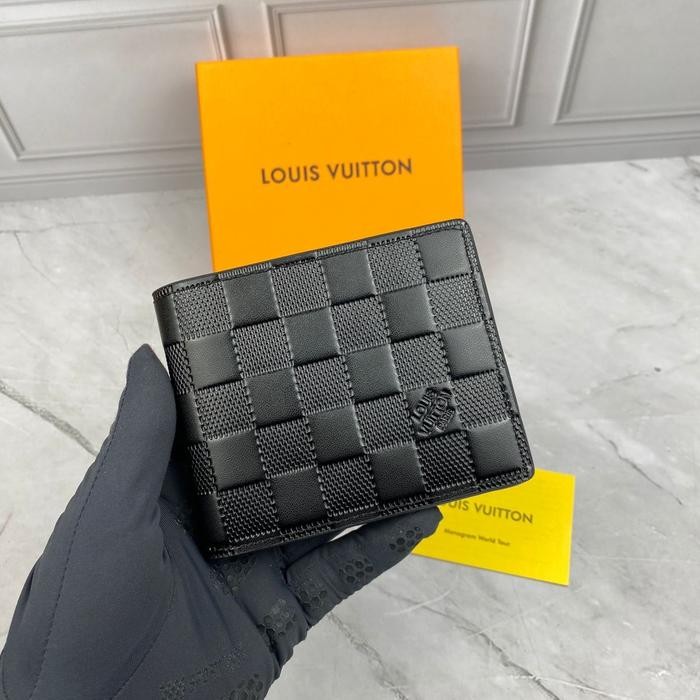 BEST SELLER DOMPET SAKU WALLET MEN PRIA LV15012 BLACK DAMIER INFINI MIROR