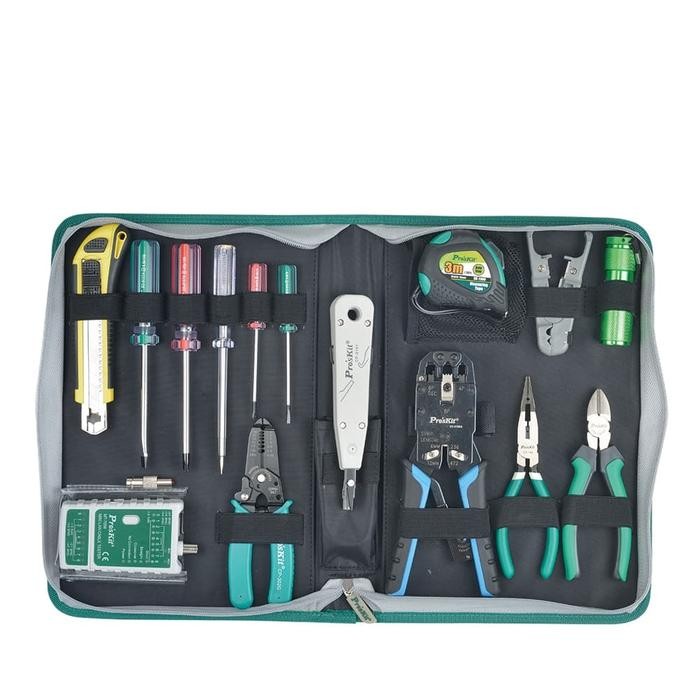 Terlaris Proskit Pk-4013 Network Installation Tool Kit - Peralatan Instalasi Ongkir Termurah