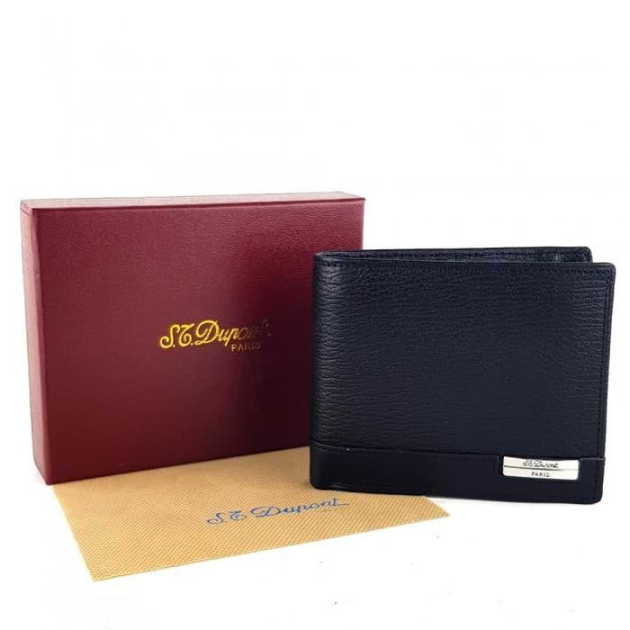 BEST SELLER DOMPET KULIT IMPORT BRANDEDST ST DUPONT SGSS-12 BLACK