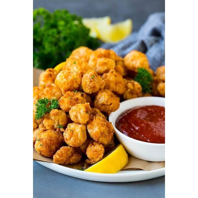 

SALE !!! FRIED SHRIMP POPCORN UDANG GORENG TEPUNG POP RENYAH CRISPY READYY