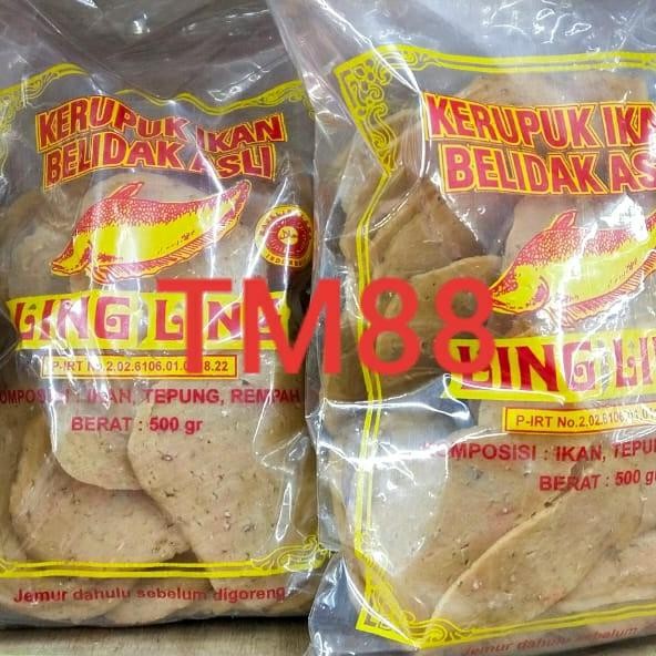 

SALE !!! KERUPUK IKAN BELIDAK ASLI LING LING KHAS KETAPANG 500GRAM READYY