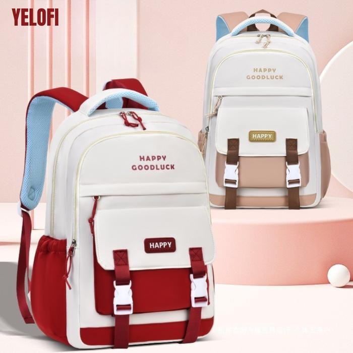 Tas Sekolah Rancel Anak Lucu, Sd-Smp Muat Barang Banyak Model Fashion Korea Dengan Bahan Nylon