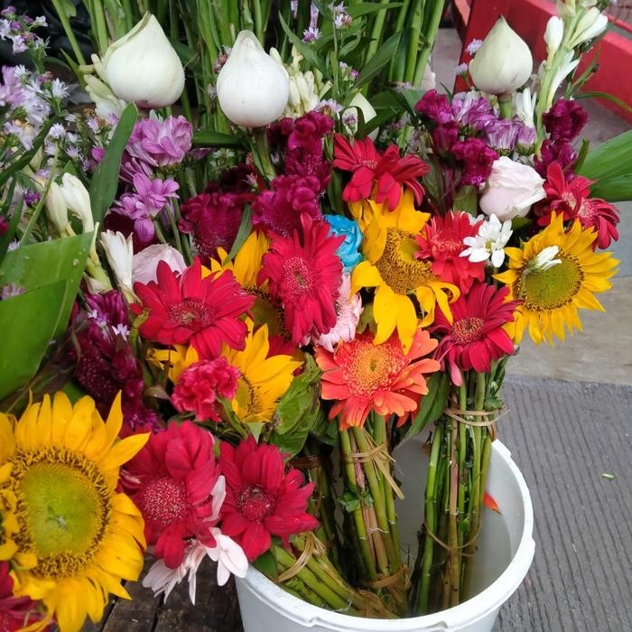 Kembang Sembahyang Bunga Per Iket Rangkaian Altar Doa Segar Fresh