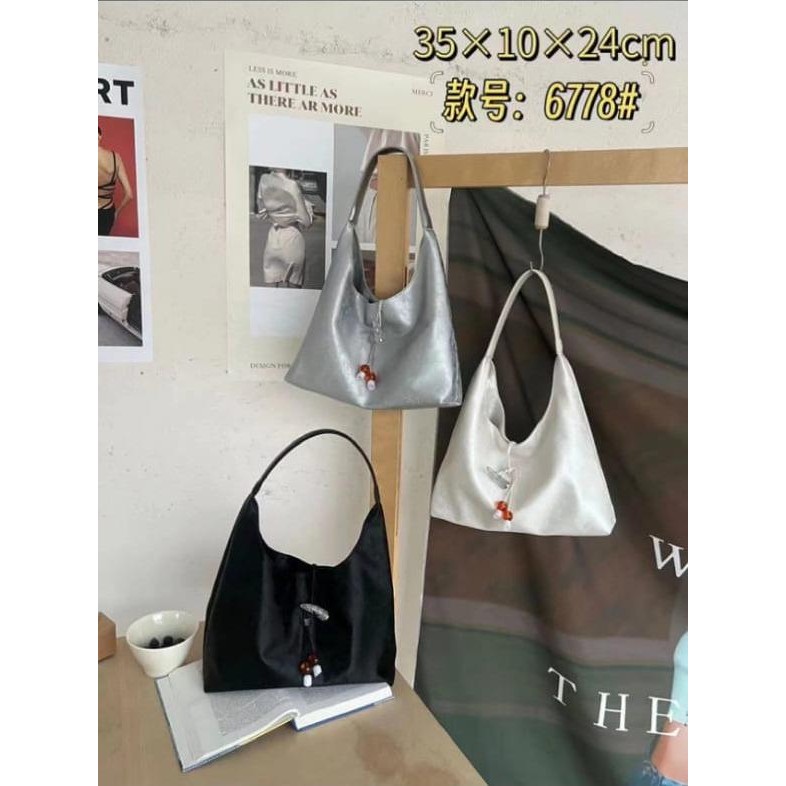 New  Premier Bags Tote Hobo Gusachi Nylon Bordir #6778