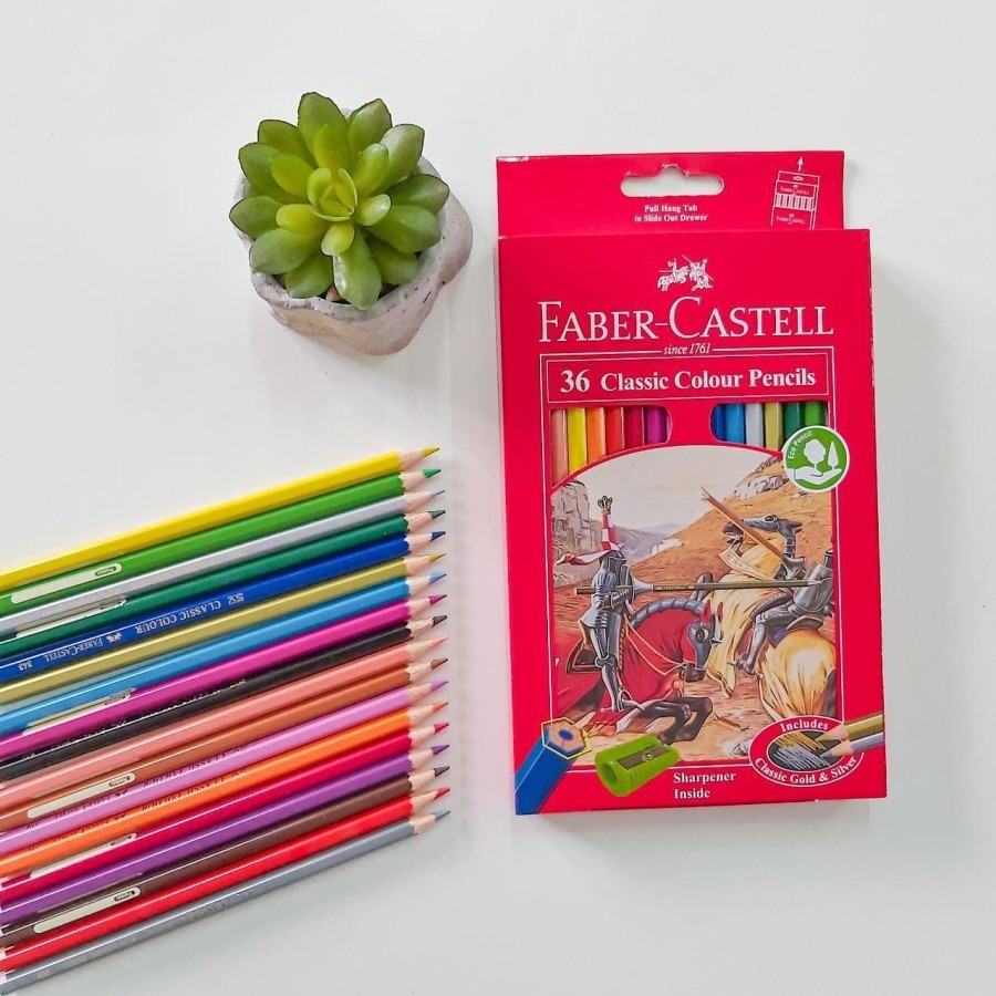 

Pensil Warna Faber Castell 36 Classic Colour Pencils Ukuran Panjang Color Pencil Alat Gambar Lukis