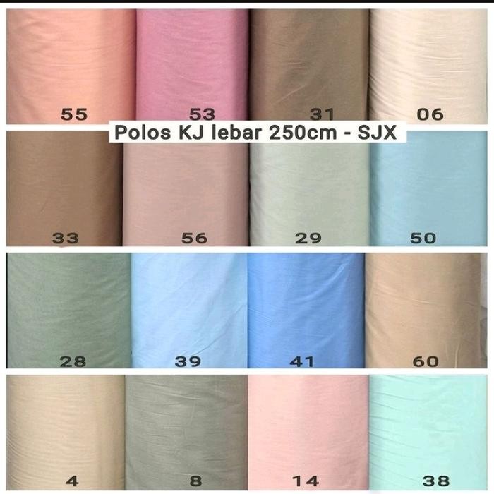 PREMIUM Kain sprei katun jepang polos lebar 250