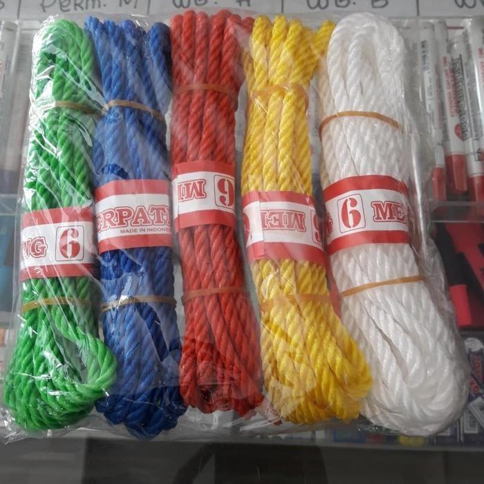 PREMIUM Tali Tambang Plastik 6mm/Tali Tambang Plastik 6 mm