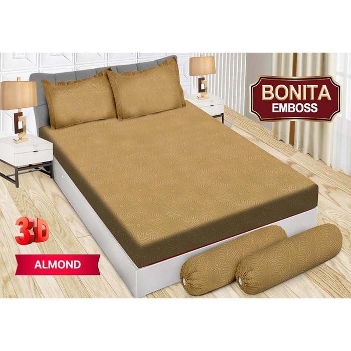 PREMIUM Sprei BONITA Polos Emboss 180x200 B4/Sprei Bonita Polos King Size