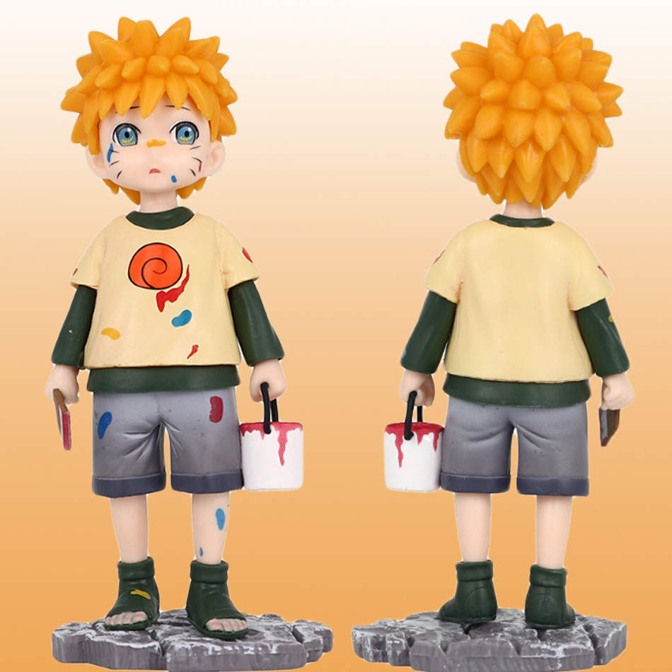 15Cm Naruto Uzumaki Naruto Anime Figure Gk Childhood Uzumaki Naruto Action Figures Pvc Statue Model