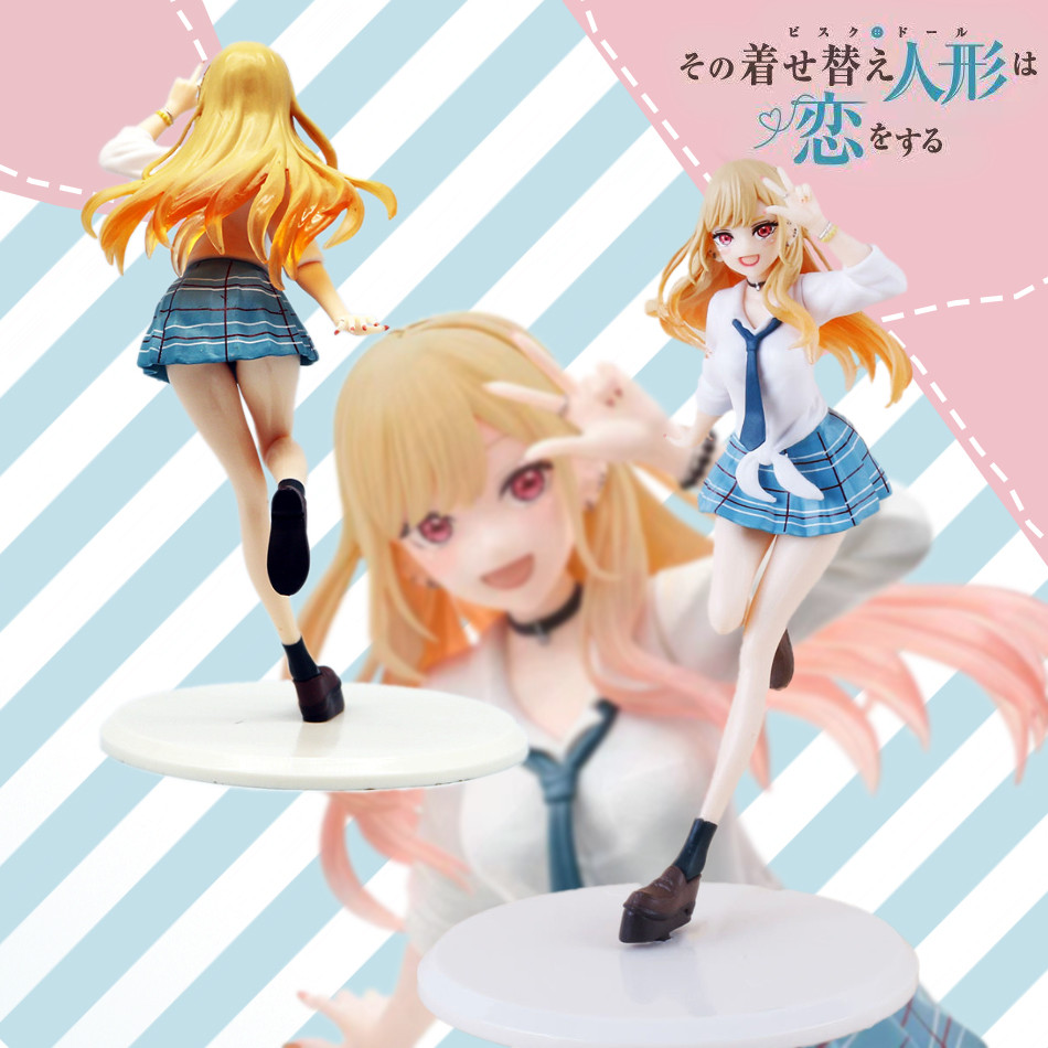 18Cm Sexy Anime Uniform Girl Action Figure Marin Kitakawa Kawaii Figure Pvc Collectible Model
