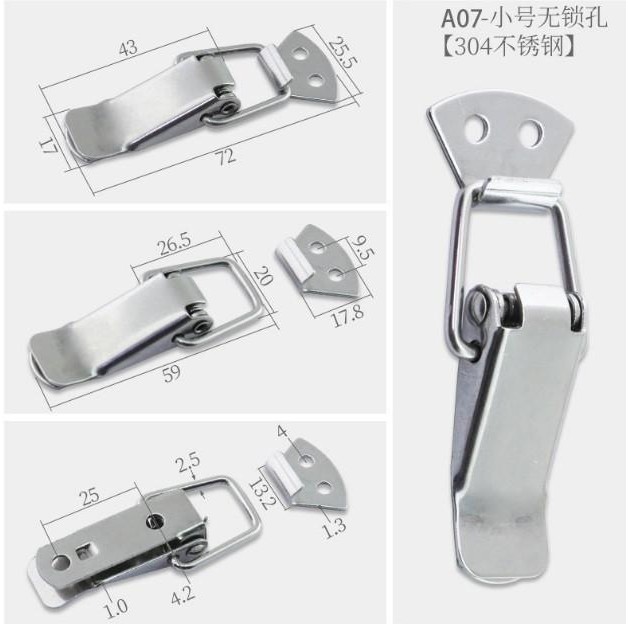 SALE MINI LOCK BOX / TOGGLE CLAMP MINI KOTAK PERHIASAN / KUNCI KOPER SUS304