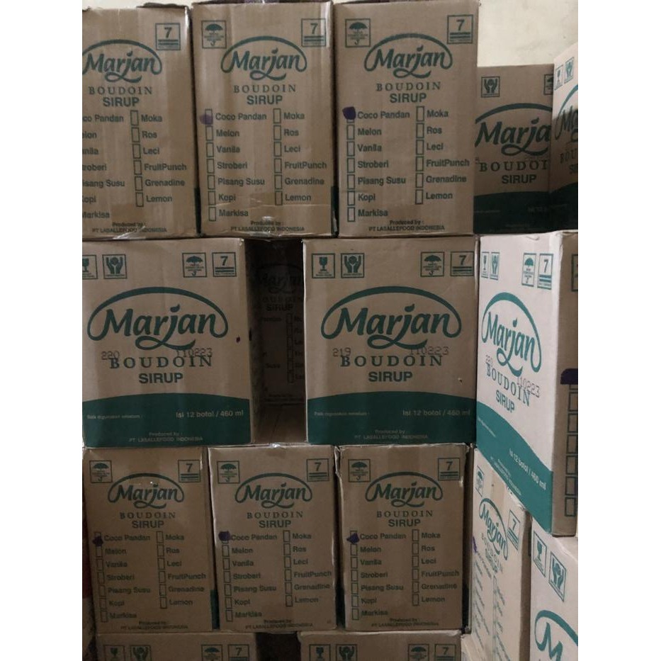 

Sirup Marjan Melon/ cocopandan @ Dus isi 12 botol