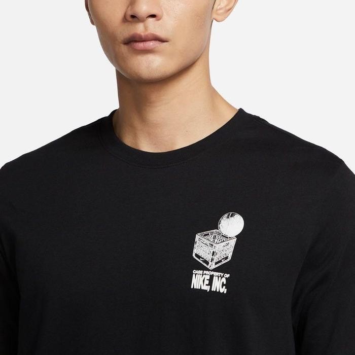 Kaos Nike Original Pria Basketball Seasonal Tee - Hitam High Quality