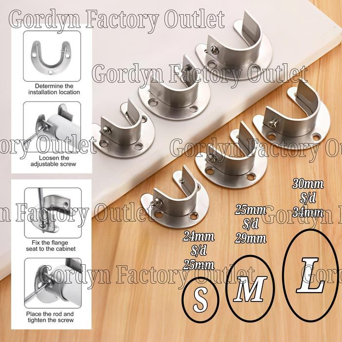 PREMIUM Bracket tembok Rollet Gorden