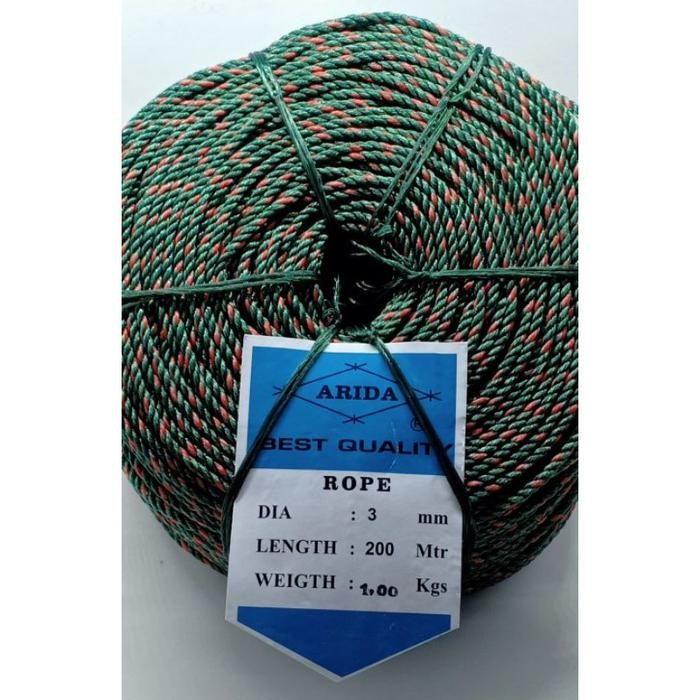 PREMIUM Tali Ris/ Tali Tambang Arida 3 mm 200 meter