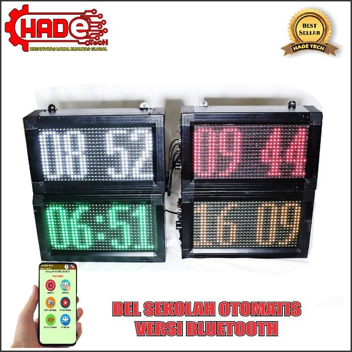 PREMIUM BEL SEKOLAH/PABRIK OTOMATIS JAM DIGITAL VERSI ANDROID PLUS AMPLIFIER