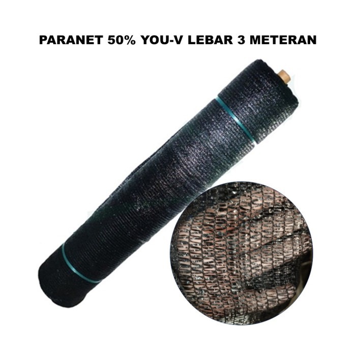 PREMIUM Paranet 50% Lebar 3 Meter Harga Per Meter Eceran Shading Net Tanaman