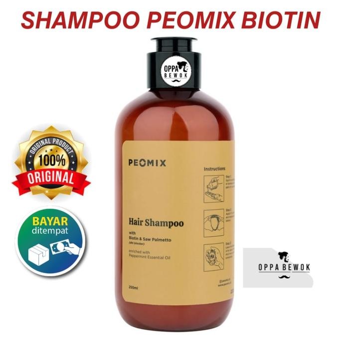 SHAMPOO PEOMIX BIOTIN PERAWATAN RAMBUT HAIR TREATMENT