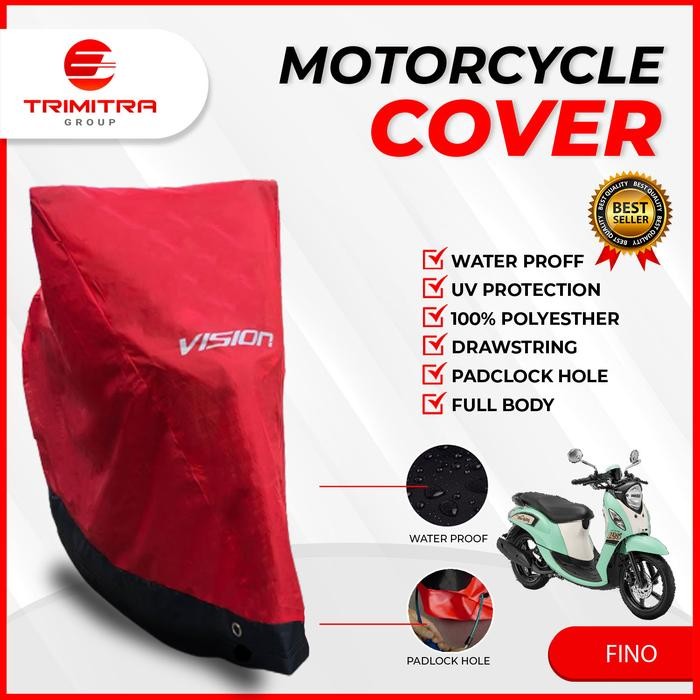 PREMIUM Sarung Motor Vision PREMIUM FINO / Penutup Body Cover Motor Waterproof