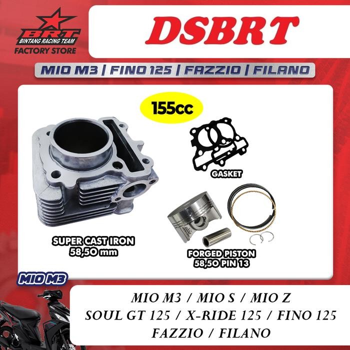Blok Ceramic Brt Mio M3 Xride Fino Soul Gt 125 Bore Up 155Cc 58.50