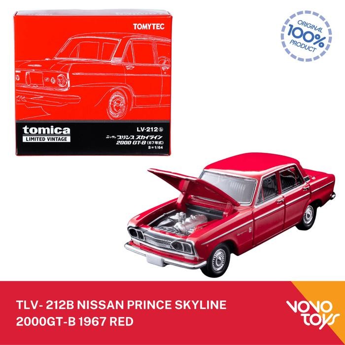SALE  TOMICA LIMITED VINTAGE TLV- 212B NISSAN PRINCE SKYLINE 2000GT-B 1967 RED READYY