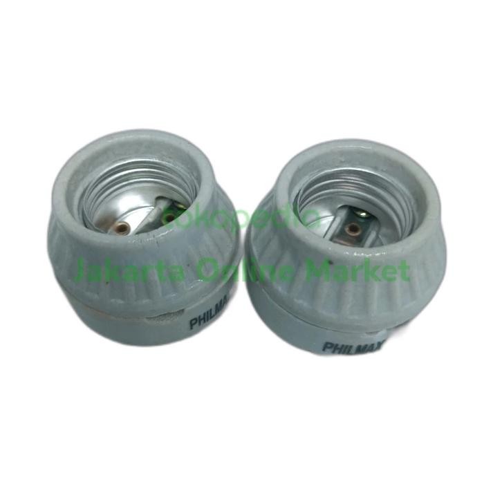 PREMIUM Fitting Plafon Keramik E27 / Fitting Lampu Taman E27