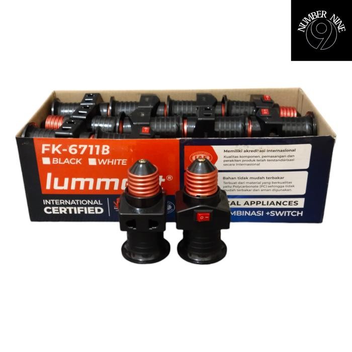PREMIUM (Paket Isi 24) Lumment Fitting Lampu Kombinasi Saklar