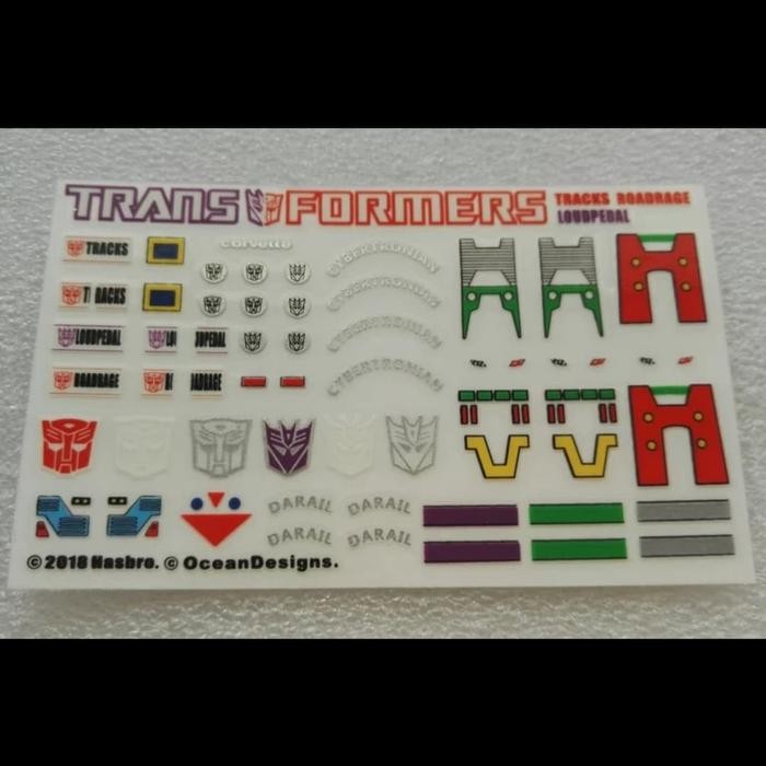 STICKER DECAL TRANSFORMERS MASTERPIECE MP-25 TRACKS