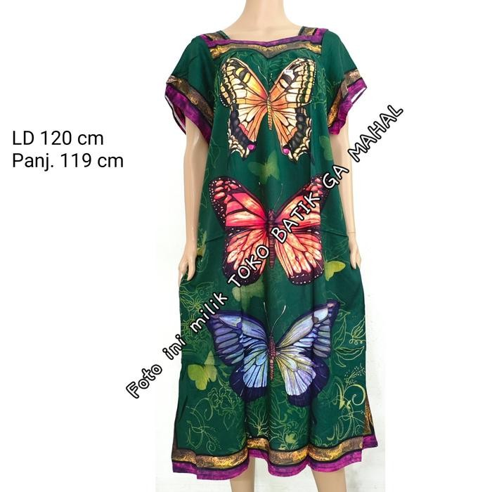 Daster sikak lengan kotak, adem merk elok, motif cantik, bagus