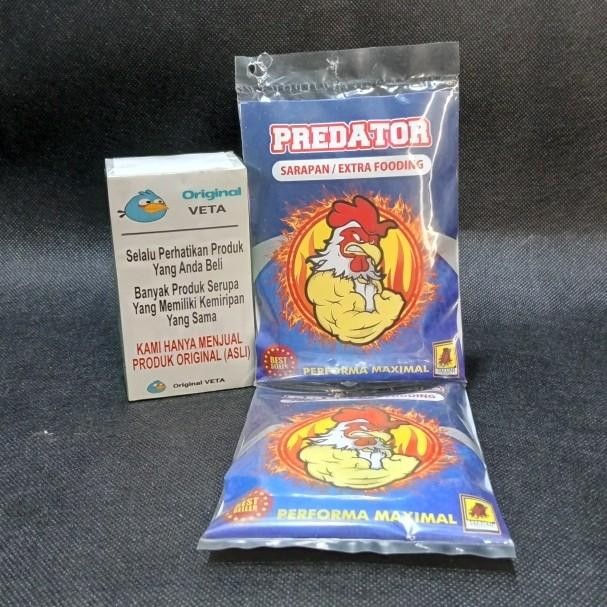 PREDATOR SARAPAN/EXTRA FOODING JALUAJI SUPLEMEN AYAM BERNUTRISI TINGGI
