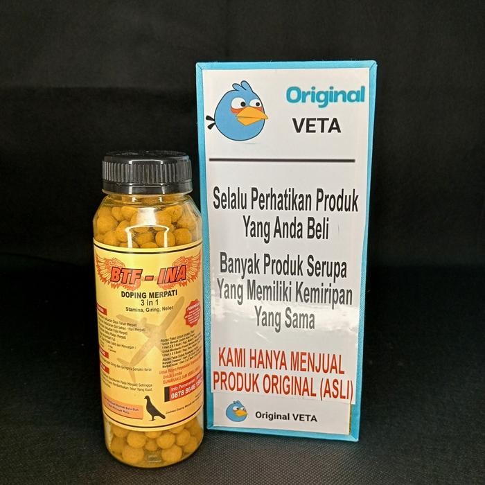 BTF INA DOPING MERPATI STAMINA STRONG PLATINUM, SPRINT, 3 IN 1 VITAMIN