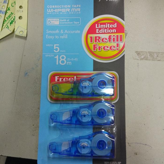 

refill correction tape plus wh605 isi tip ex kertas kode 799