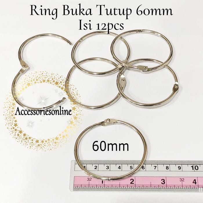 

RING MENU/RING BUKU/RING BUKA TUTUP/RING BINDER 60 MM - 12 PCS KODE 1413