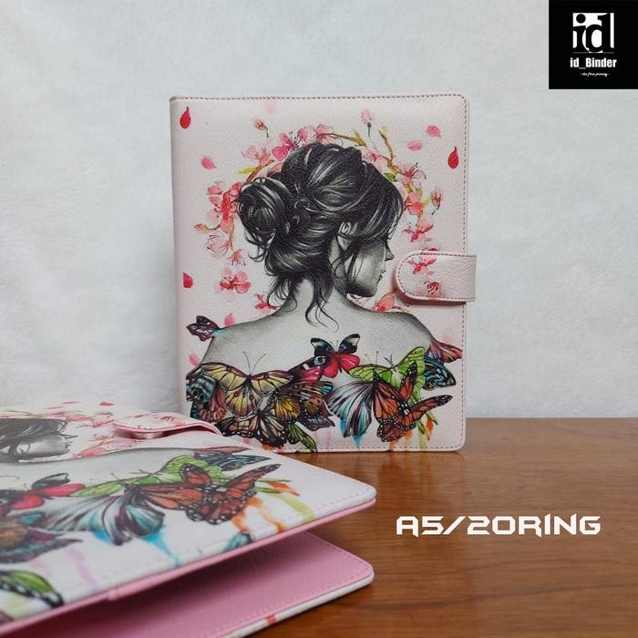 

BINDER PRINTING MOTIP LADY BUTTERFLY A5/RING 20, B5/RING 26 KODE 1046