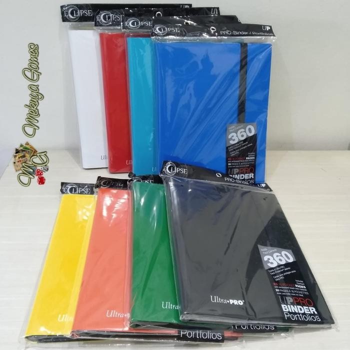 

ULTRA PRO ECLIPSE 9-POCKET PRO-BINDER-JET BLACK BUKU SLEEVES 360 KARTU KODE 1304