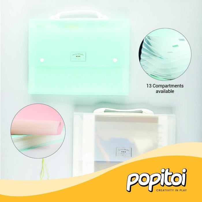 

KOKUYO PASTEL COOKIE FILE DOCUMENT ORGANIZER BAG A4 KODE 160