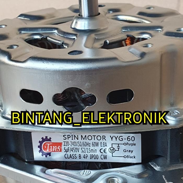 SPIN MOTOR YYG 60 DINAMO PENGERING MESIN CUCI SHARP M-921