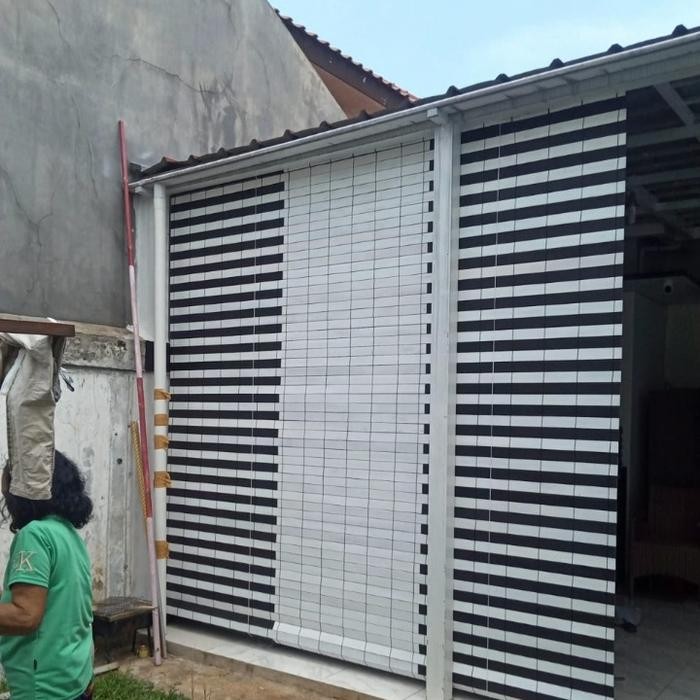 Ready JT krey tirai pvc fiber motif indoor dan outdoor