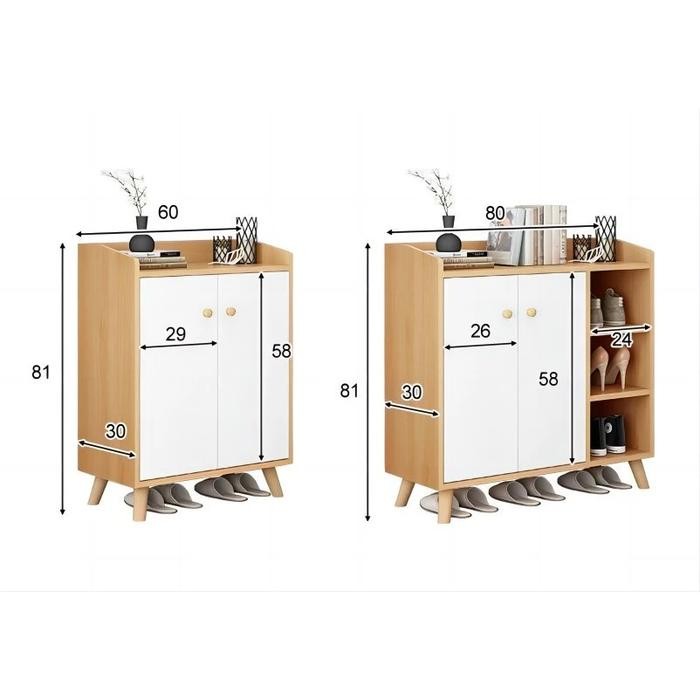 Rak Sepatu Minimalis / Lemari Serbaguna Lemari Sepatu Pintu Kapasitas Besar / Lemari Rak Sepatu