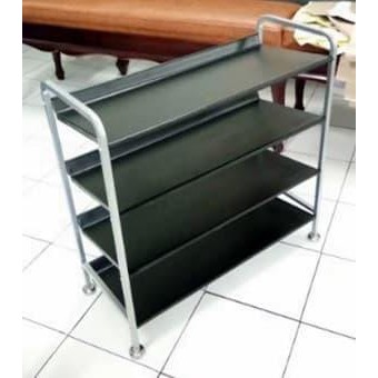 RAK SEPATU SUSUN 4 PLASTIK BESI / BUTTERFLY SHOE RACK / RAK SERBAGUNA