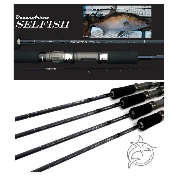 Ripple Fisher Selfish Nano Jigging Spinning Baitcasting Rod Joran