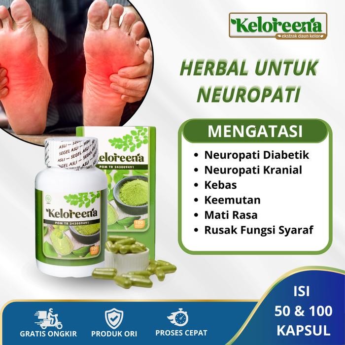 Keloreena Untuk Neuropati, Neuropati Perifer, Neuropati Diabetik, Neuropati Kranial, Sakit Kaki