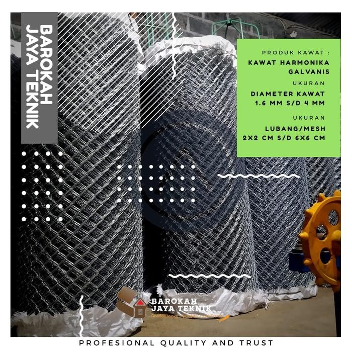 PREMIUM kawat pagar harmonika galvanis 1m2