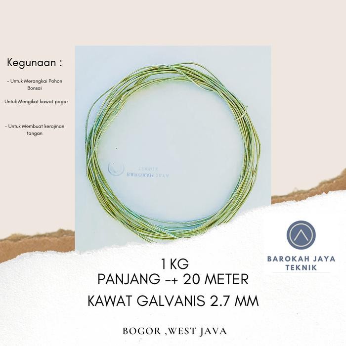 PREMIUM KAWAT GALVANIS (BWG 12 ) 2.7 MM