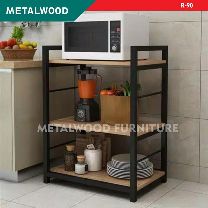 PREMIUM rak minimalis/ rak microwave/oven/ meja dapur
