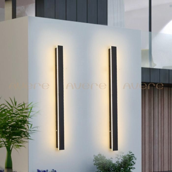 PREMIUM Wall Lamp / Lampu Dinding Panjang Taman Teras Outdoor Aluminium BOLD
