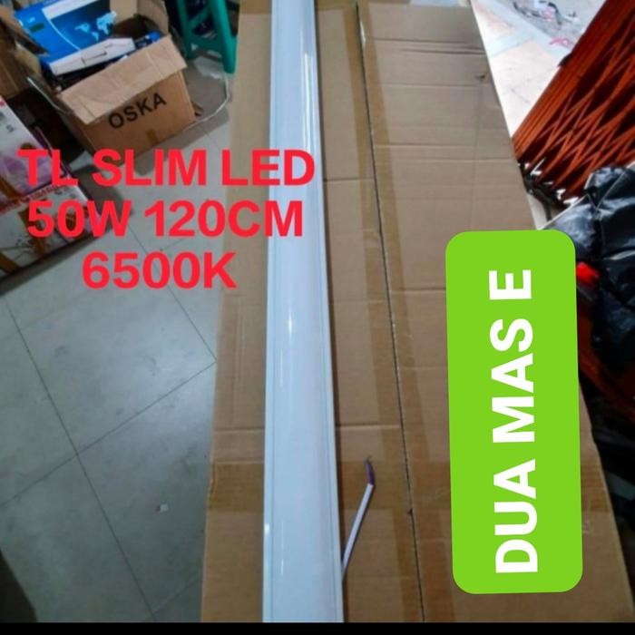 Lampu TL LED SLIM 50W 120cm Kap t8 t5 50 w watt Neon 120 cm
